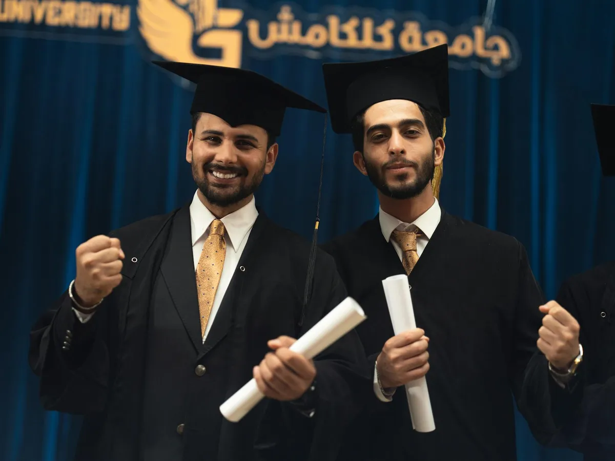 Students achieving academic success
